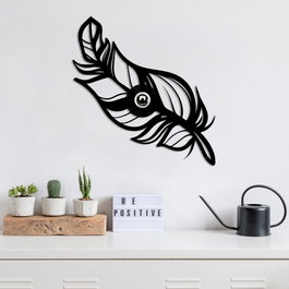 Opviq Lámpara de Pared Flor Negra W-030